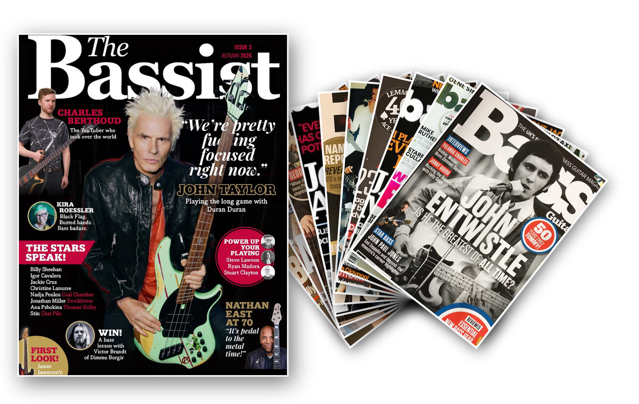 Cover images of Bass Player and Bassist Magazine